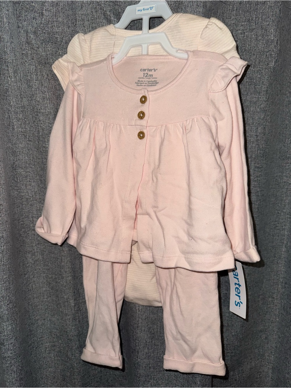 Carter's Light Pink Three-Piece Set